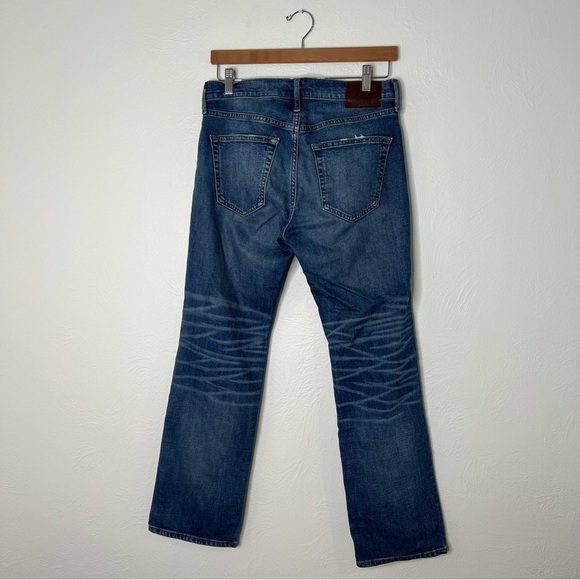 Abercrombie & Fitch Bootcut Jeans Blue Stretch Denim Medium Wash Size 29x30 - Picture 7 of 12